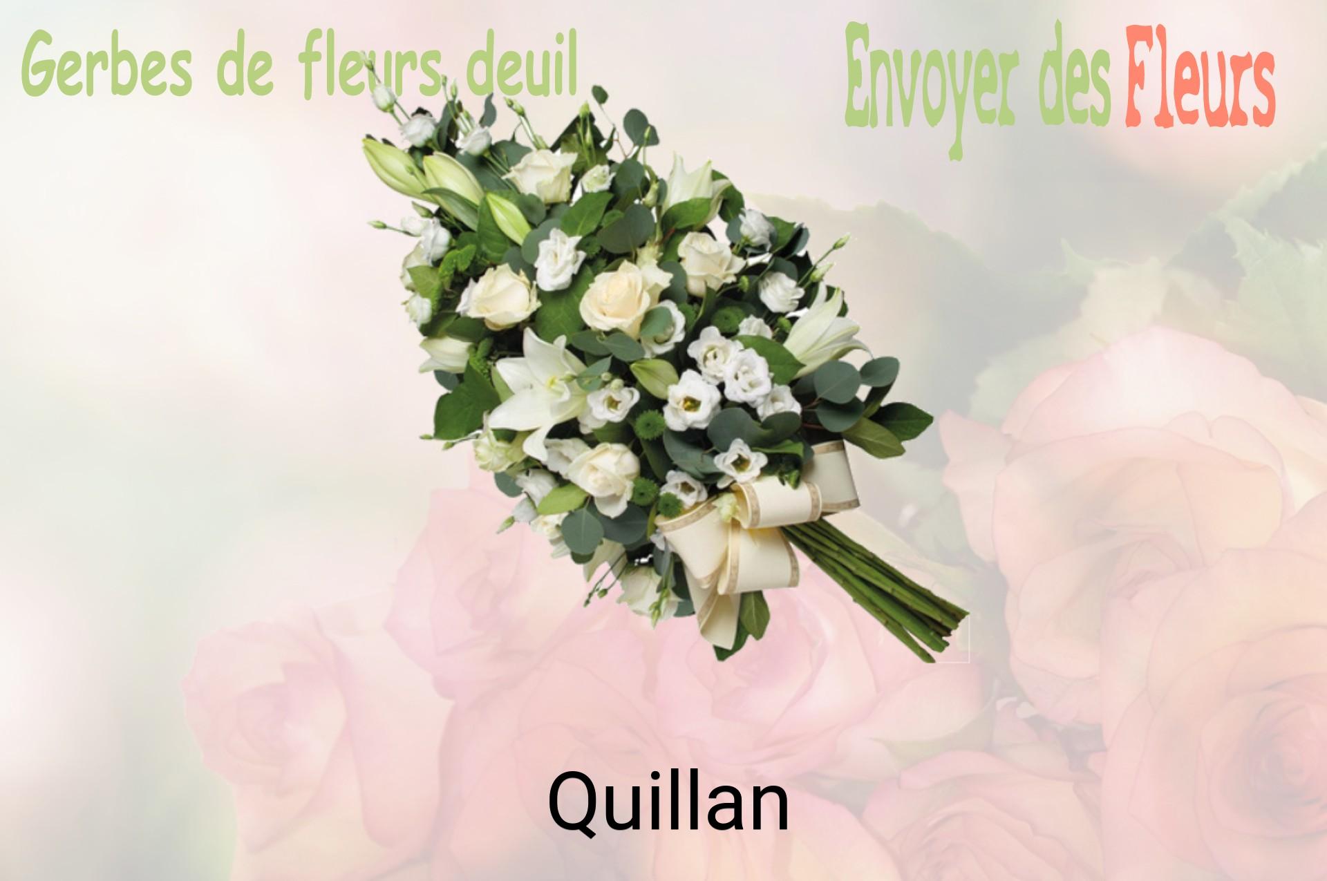 Gerbe de fleurs de deuil livrée à Quillan
